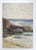 Rustic Early 20th Century Rocky Beach New England Seacoast Watercolor Painting For Sale - Image 3 of 4