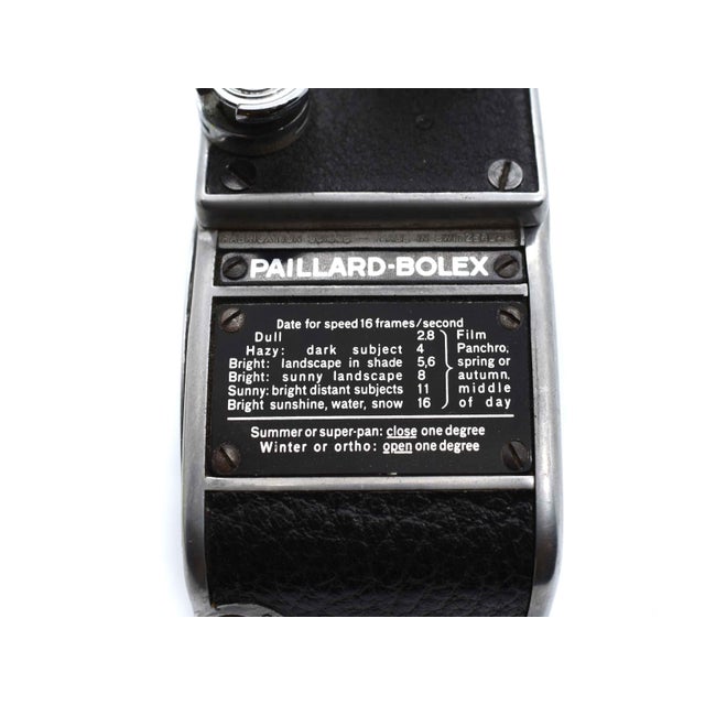 Metal Mid 20th Century Paillard-Bolex B-8 8mm Movie Camera With Kern-Paillard Yvar Lens Switzerland For Sale - Image 7 of 9