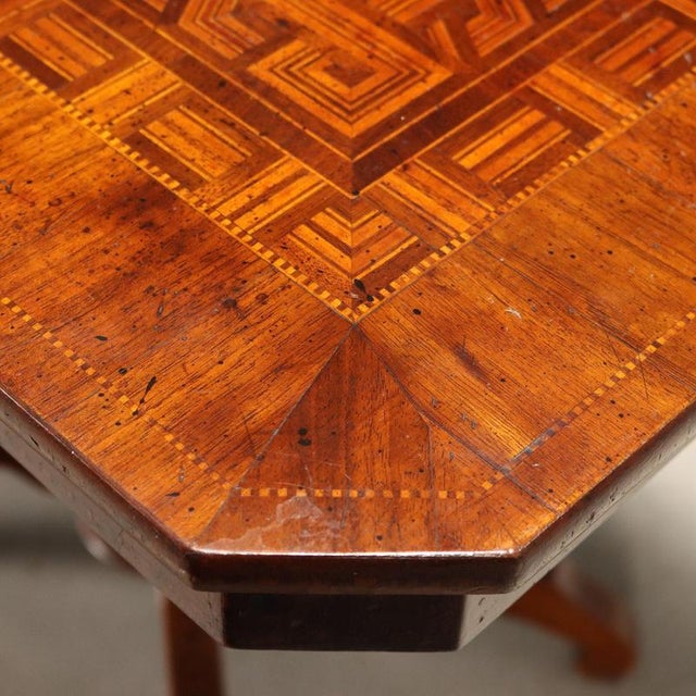 Rolo Style Walnut Center Table For Sale - Image 9 of 11