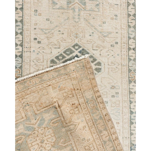 Textile Vintage Heriz Runner 1'10 X 12'8 For Sale - Image 7 of 7