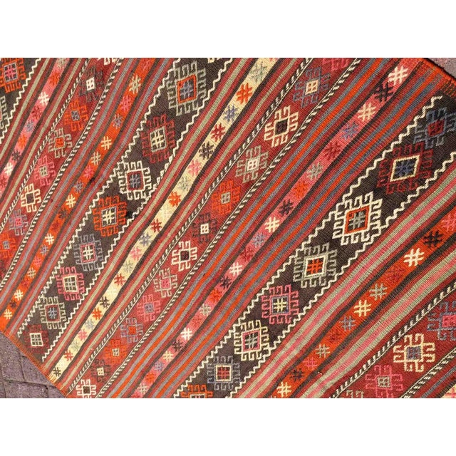Tribal Vintage Kilim - 58" X 92" For Sale In Raleigh - Image 6 of 10