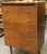 Vintage Teak Chest of Drawers. Five Compartments with Metal Hardware Mid Century Modern c. 1960.