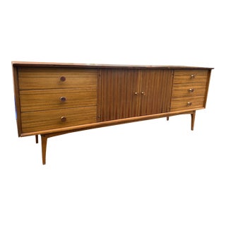 Mid Century Modern Lane Rosewood and Satinwood Dresser Credenza For Sale