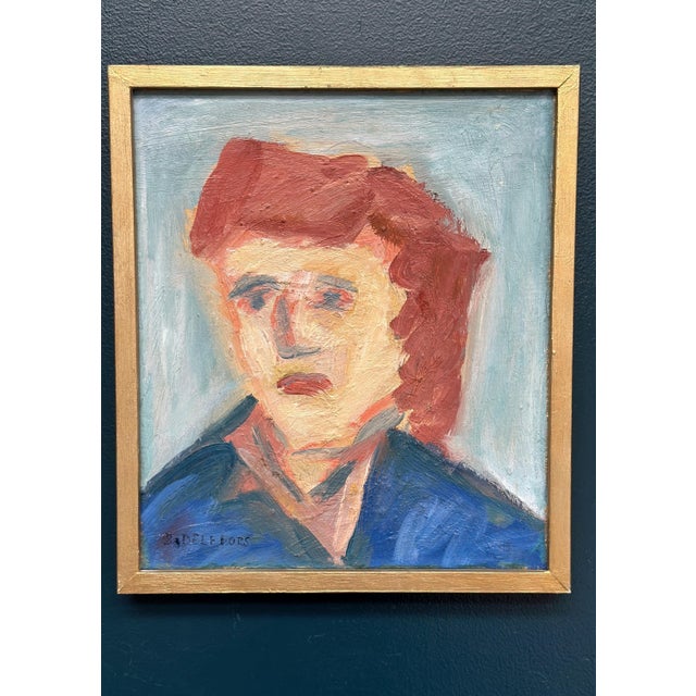 Bengt Delefors, Portrait, 1950s, Oil Painting on Canvas, Framed For Sale - Image 15 of 18