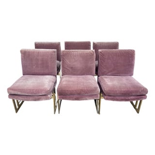 Vintage Milo Baughman Dining Chairs, Set of 6 For Sale