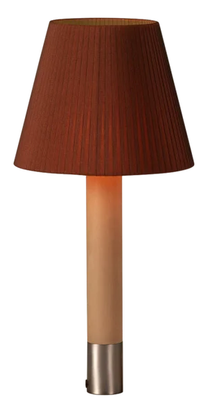 Nickel and Terracotta Básica M1 Table Lamp by Santiago Roqueta for Santa & Cole