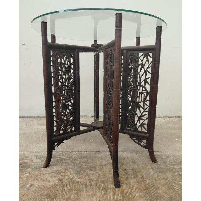 Asian Side Table, 1890s For Sale - Image 4 of 4