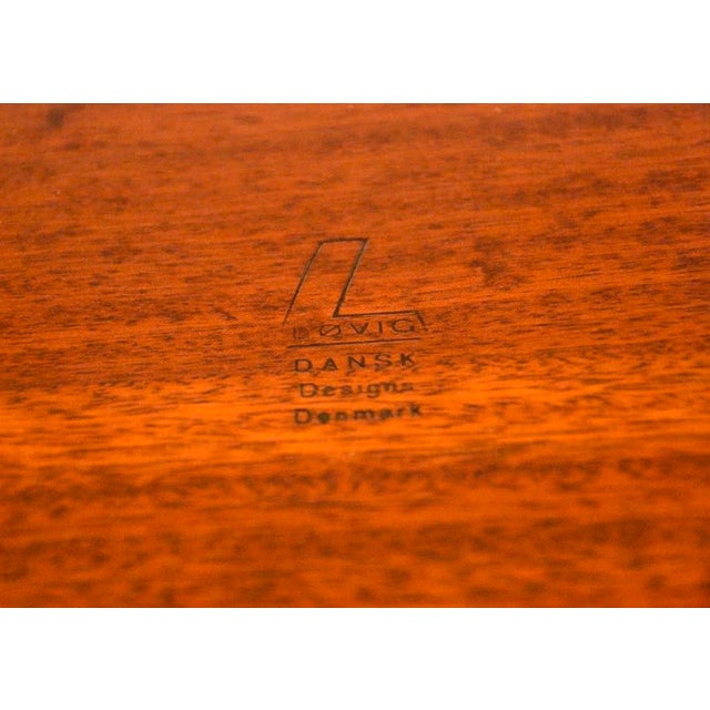 1960s Refinished Danish Modern Teak Floating Desk by Peter Lovig Nielsen For Sale - Image 12 of 12