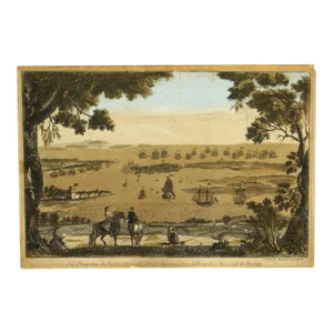 1760's Vue d'Optique Optical View of Portsmouth, Jean-Francois Daumont, Paris