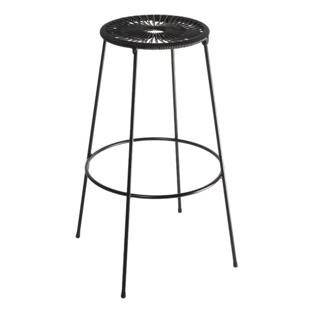 High Black Acapulco Barstool by OK Design For Sale