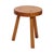 Vintage Wooden Three-Legged Stool, Milking Stool, Rustic Style, 1960s For Sale - Image 4 of 15
