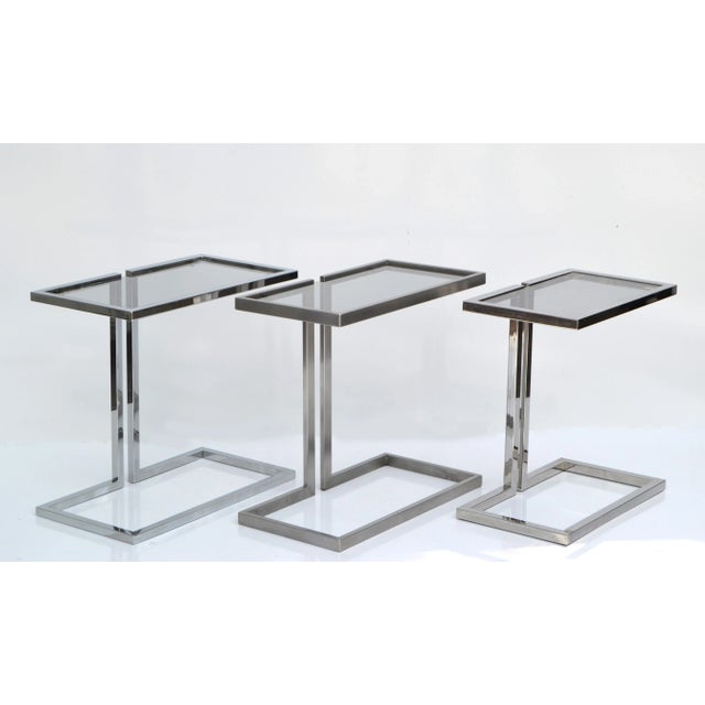 Set of 3 Maison Lancel Style rectangle Drink Table, Side Table or End Table Mid-Century Modern from France and made in...