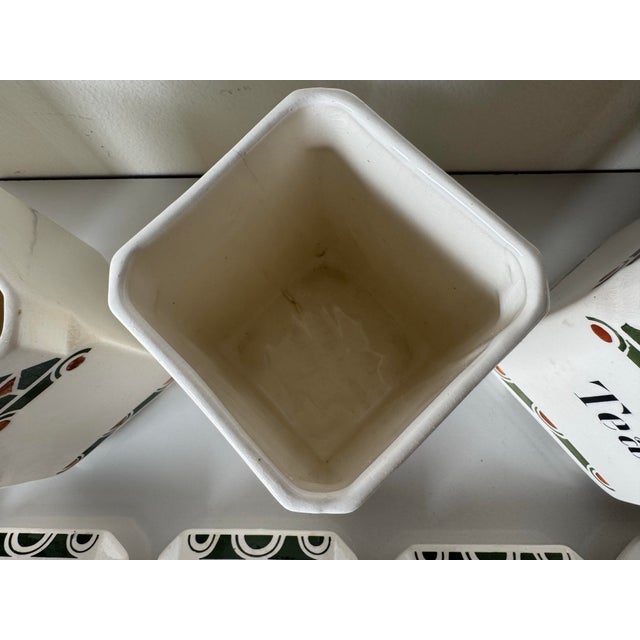 Vintage German Ceramic Kitchen Canister Set of 10 For Sale - Image 12 of 12