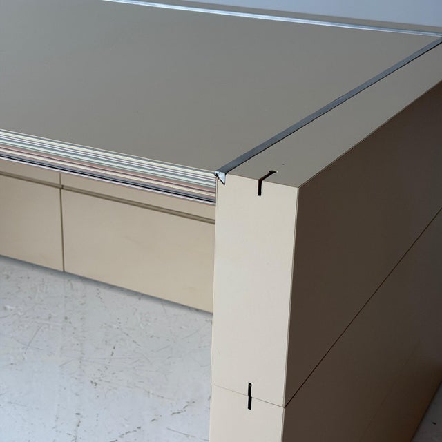 c. 1970s. Modular desk with 7 laminate pieces. Innovative design by the Argentinian architect. This piece is attributed to...