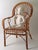 Italian Rattan & Bamboo Peacook Chair, 1970s, in Very Good conditions. Designed 1970 to 1979