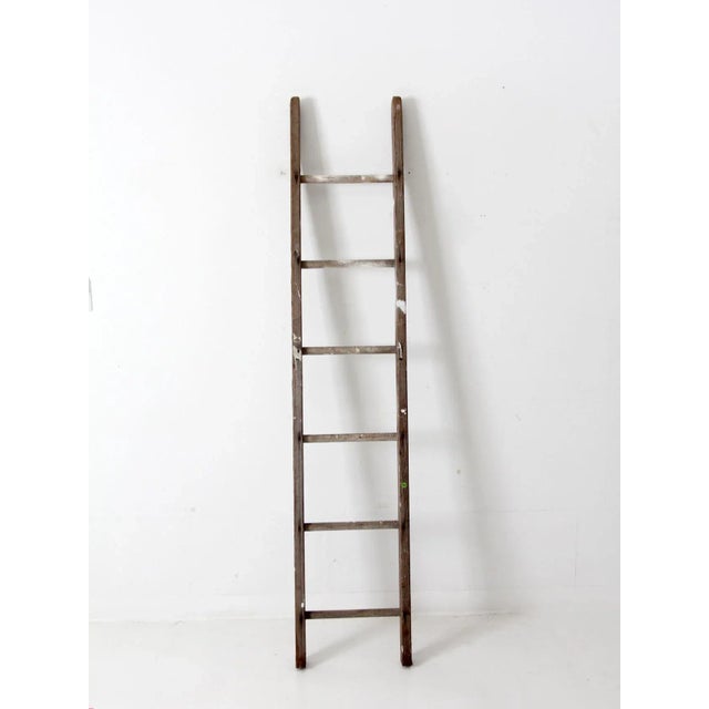 Farmhouse Antique Picking Ladder For Sale - Image 3 of 12