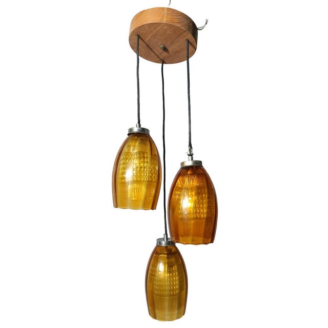 Brown Danish Cascade Ceiling Lamp For Sale - Image 8 of 8