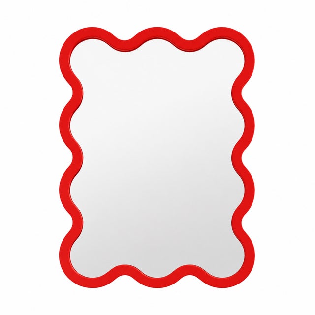Medium Contemporary Sculptural Wavy Wall Mirror – Hvyli 10 by Oitoproducts For Sale - Image 11 of 17