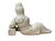 Chinese Vintage Finish Off White Porcelain Reclining Kwan Yin , Bodhisattva Statue For Sale - Image 10 of 13