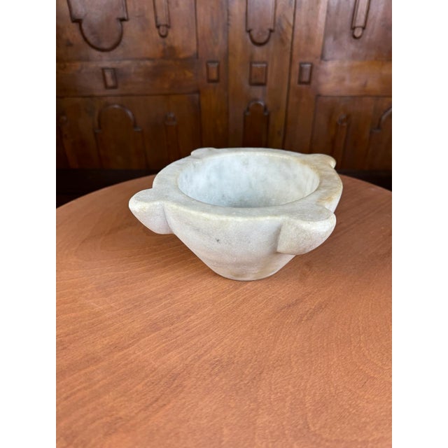 Mid 19th Century Antique French Marble Mortar Pot – Culinary or Apothecary Decor For Sale - Image 5 of 12