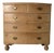 Antique 19th Century English Bow-Front Pine Chest of Drawers With Brass Hardware For Sale