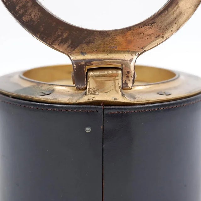 Vintage Leather and Brass Cigar Humidor from Dunhill, 1960s For Sale - Image 4 of 16