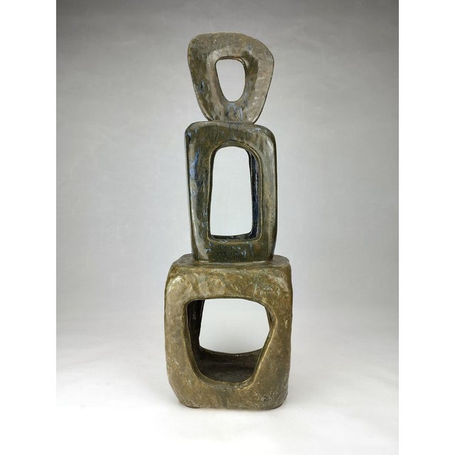 Ceramic Abstract Sculpture, 1970s For Sale - Image 16 of 16
