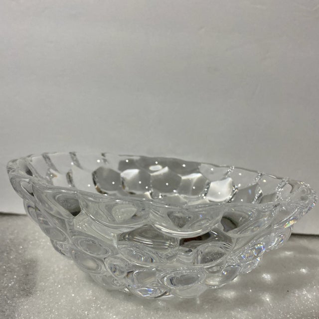 Orrefors Modern Orrefors Crystal Geometric Bowl For Sale - Image 4 of 10
