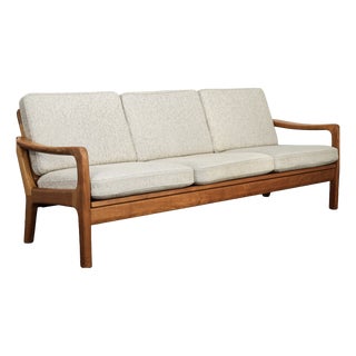 Mid-Century Danish 3-Seater Sofa / Daybed by Juul Kristensen, 1970s For Sale