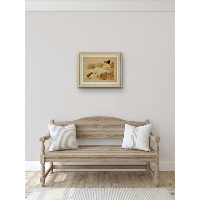Louis Icart, Scared, Hand Coloured Etching, 1920s, Framed For Sale - Image 17 of 18