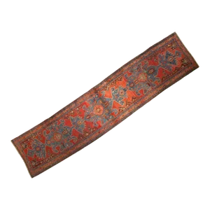 Antique Heriz Rug Runner - 3'6" X 16'3"