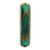 Brass Green Epoxy Mezuzah Hen Holon Israel With Scroll For Sale