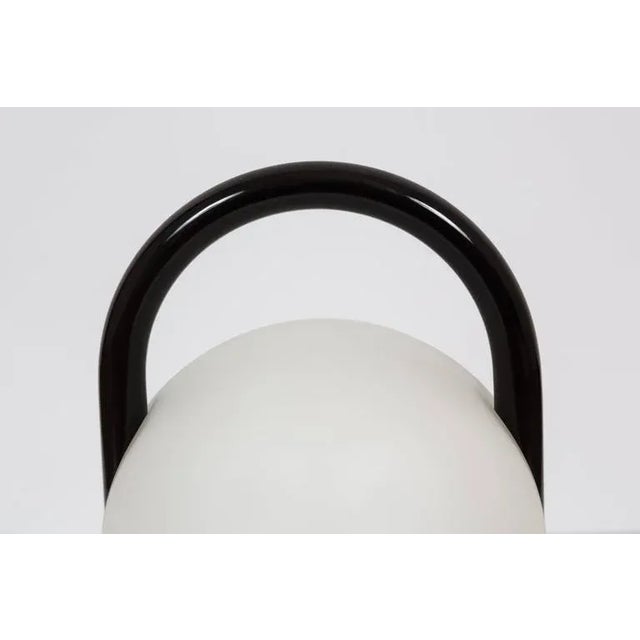 1980s 1980s Romolo Lanciani Brown and Glass 'Tender' Table Lamp for Tronconi For Sale - Image 5 of 7