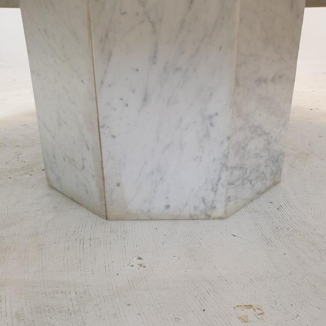 Italian Marble Octagon Coffee Table, 1980s For Sale - Image 16 of 18