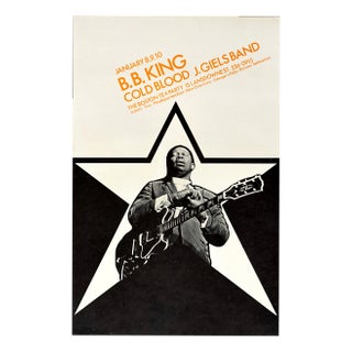 B.B. King Original Concert Poster for the Boston Tea Party, Boston, 1970 For Sale