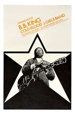 B.B. King Original Concert Poster for the Boston Tea Party, Boston, 1970