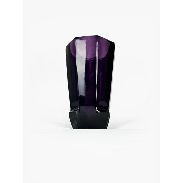 Vintage Art Deco Moser Glass Vase by Josef Hoffmann, 1920s For Sale - Image 6 of 17