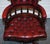 Burgundy Chesterfield Leather Captains Swivel Desk Chair, 1950s For Sale - Image 6 of 14