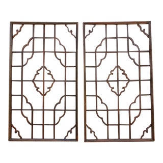 Set of 2, 19th Century Cloud Medallion Windows For Sale