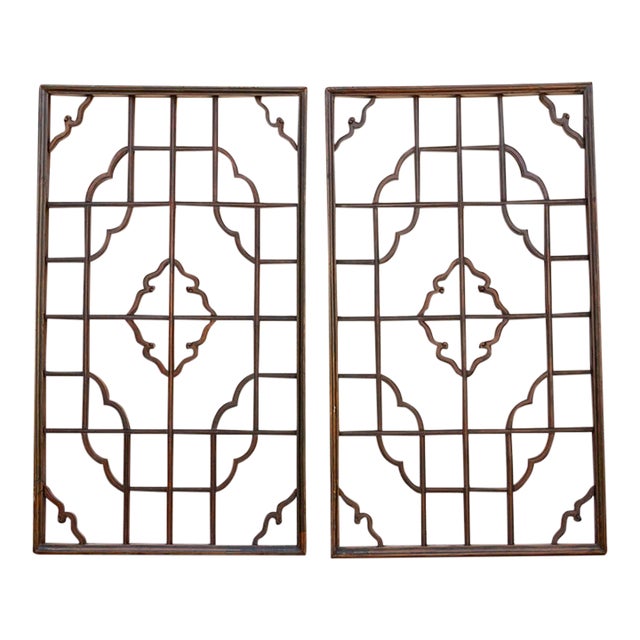 Set of 2, 19th Century Cloud Medallion Windows For Sale