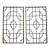 Set of 2, 19th Century Cloud Medallion Windows For Sale