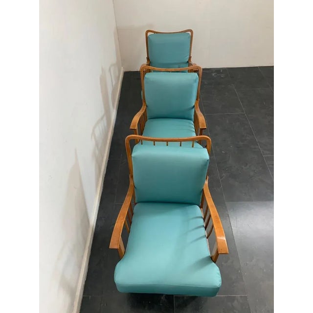Maple Lounge Chairs by Paolo Buffa, 1950s, Set of 3 For Sale - Image 12 of 18