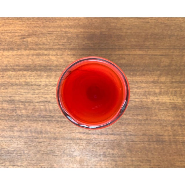 Glass Mid-Century Scandinavian Glass Vase, 1960s For Sale - Image 7 of 18