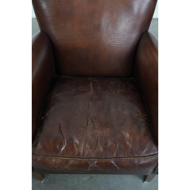 Vintage Sheepskin Club Chairs, Set of 2 For Sale - Image 6 of 18