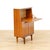 Brown 1960s Small Mid Century Danish Drinks Cabinet Secretary Desk For Sale - Image 8 of 9