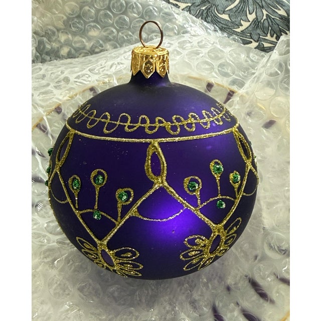1970s Blown Glass Polish Vintage Ornaments - Set of 3 For Sale - Image 5 of 10