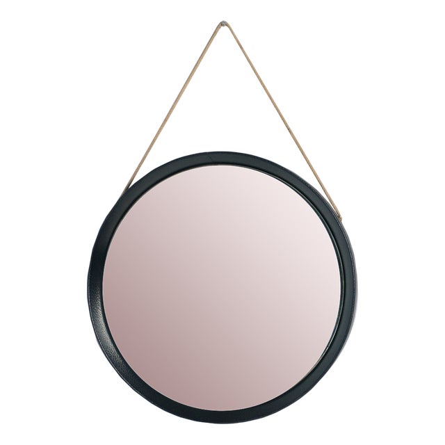 Round Wall Mirror by Luigi Fontana for Fontana Arte, 1950s For Sale