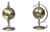 Italian Table Lamps in Brass and Steel, 1970s, Set of 2 For Sale