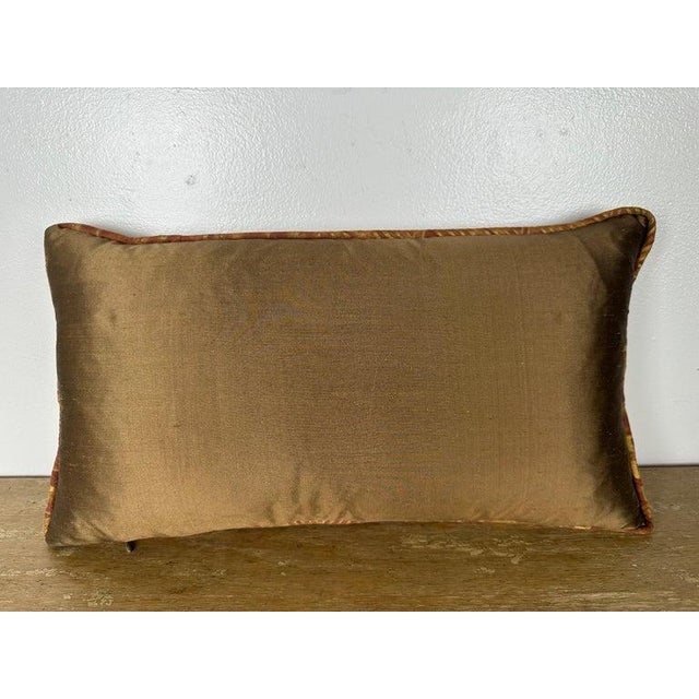 Early 21st Century Fortuny Geometric Cotton and Silk Pillow, Modern Design, Usa For Sale - Image 5 of 5