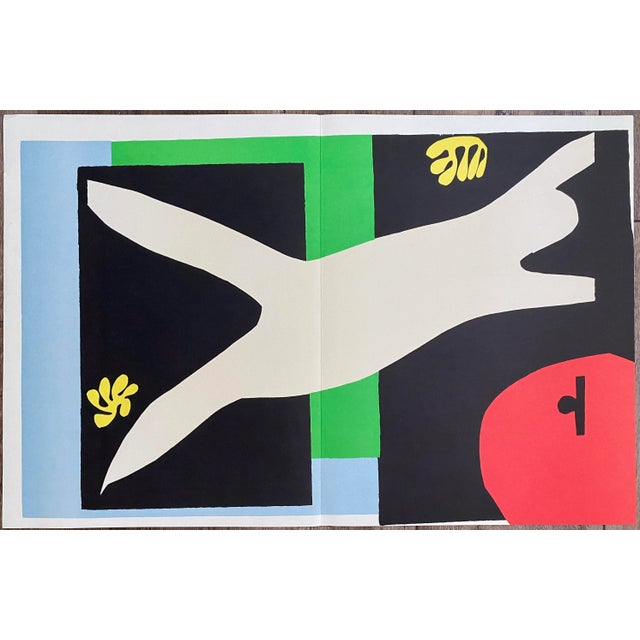 Abstract Vintage Matisse Cut-Out Lithograph Print Swimmer Figures Jazz For Sale - Image 3 of 4